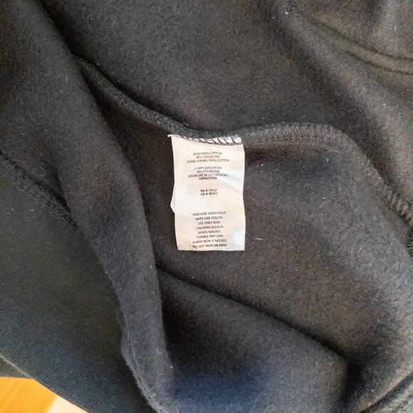 Bass Pro Shops Hoodie Medium Black Johnny Morris Logo Fishing Outdoor Sweatshirt - Picture 5 of 5